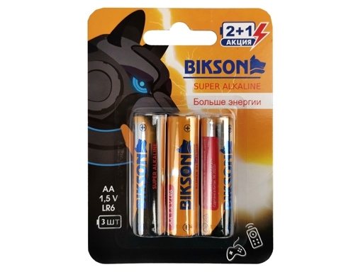 BN0536-LR6-3BL Батарейка BIKSON LR6-3BL 1,5V АА пальчик