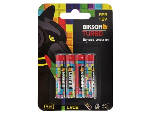 BN0547-ULR03-4BL Батарейка BIKSON TURBO мизинчик 1,5V АAА
